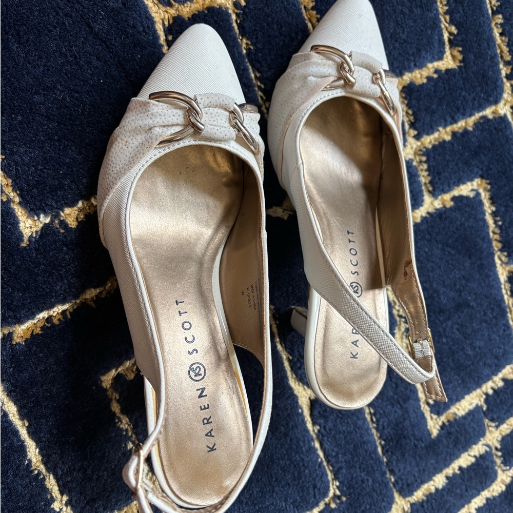 Karen Scott Elegant Ivory Heels